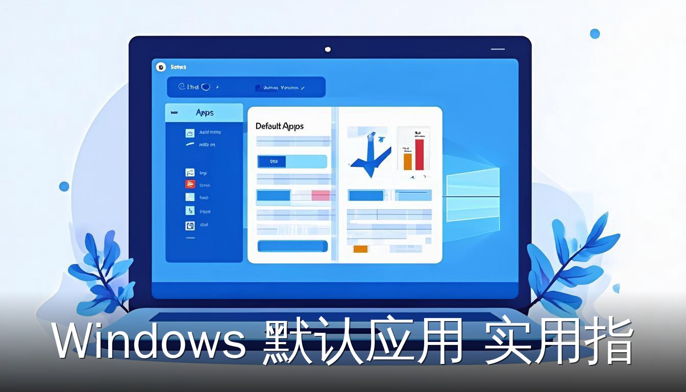 Windows 默认应用 实用指南 设置界面 示意图