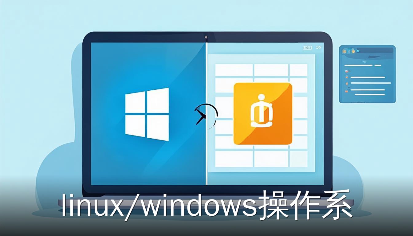 Windows和Linux双系统安装示意图，展示操作系统切换